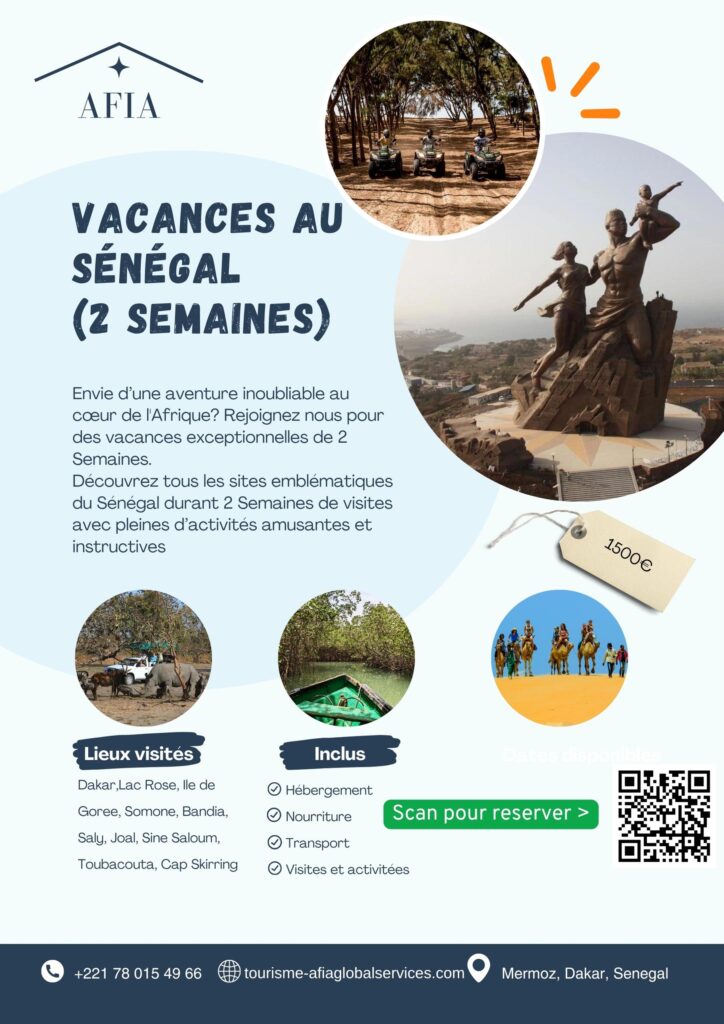 Vacances au senegal pour 2 semaines